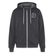 Load image into Gallery viewer, B Logo Full Zip Hoodie - charcoal grey