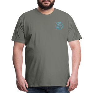 Classic B Logo Premium T-Shirt - asphalt gray