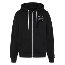 Load image into Gallery viewer, B Logo Full Zip Hoodie - black