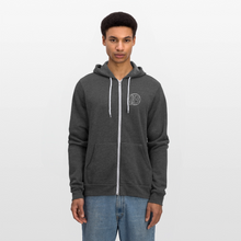Load image into Gallery viewer, B Logo Full Zip Hoodie - charcoal grey